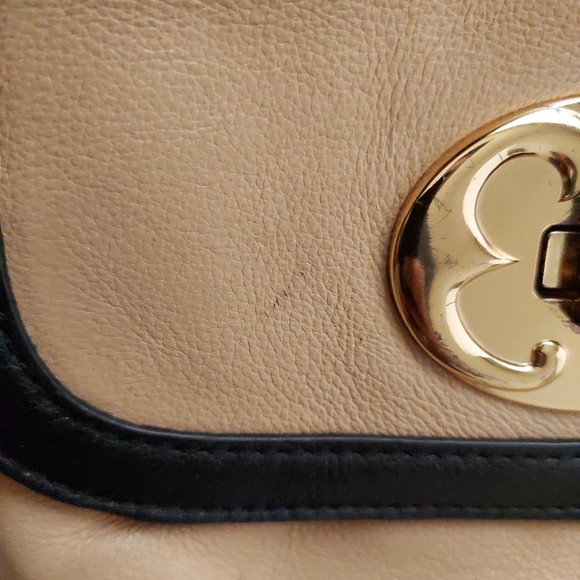 Emma Fox Tan and Black Leather Weekender Bag - Picture 15 of 16